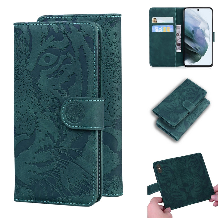 Tiger Embossing Pattern Funda de cuero con tapa horizontal con soporte y ranuras para tarjetas y billetera, For OPPO Realme X7 Pro 5G, For OPPO Reno 5 4G / Reno 5 5G, For OPPO Reno5 K / Find X3 Lite, For OPPO Reno5 Pro 5G                               ...