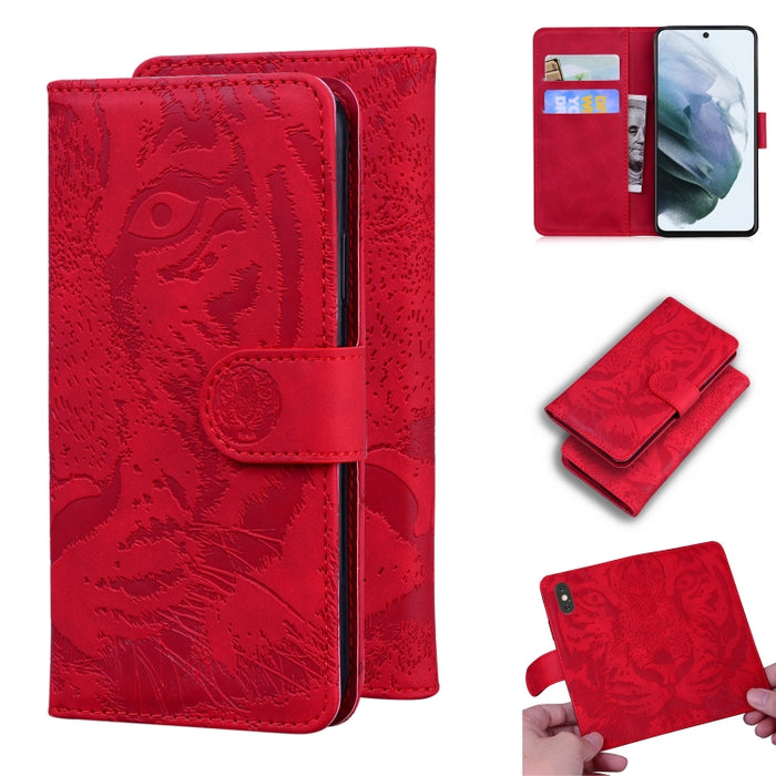 Tiger Embossing Pattern Funda de cuero con tapa horizontal con soporte y ranuras para tarjetas y billetera, For OPPO Realme X7 Pro 5G, For OPPO Reno 5 4G / Reno 5 5G, For OPPO Reno5 K / Find X3 Lite, For OPPO Reno5 Pro 5G                               ...