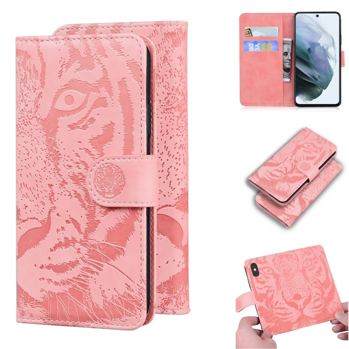 Tiger Embossing Pattern Funda de cuero con tapa horizontal con soporte y ranuras para tarjetas y billetera, For OPPO Realme X7 Pro 5G, For OPPO Reno 5 4G / Reno 5 5G, For OPPO Reno5 K / Find X3 Lite, For OPPO Reno5 Pro 5G                               ...