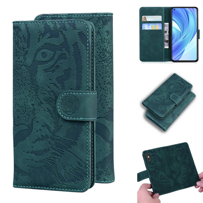 Tiger Embossing Pattern Funda de cuero con tapa horizontal con soporte y ranuras para tarjetas y billetera, For OPPO Realme X7 Pro 5G, For OPPO Reno 5 4G / Reno 5 5G, For OPPO Reno5 K / Find X3 Lite, For OPPO Reno5 Pro 5G                               ...