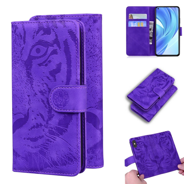 Tiger Embossing Pattern Funda de cuero con tapa horizontal con soporte y ranuras para tarjetas y billetera, For OPPO Realme X7 Pro 5G, For OPPO Reno 5 4G / Reno 5 5G, For OPPO Reno5 K / Find X3 Lite, For OPPO Reno5 Pro 5G                               ...
