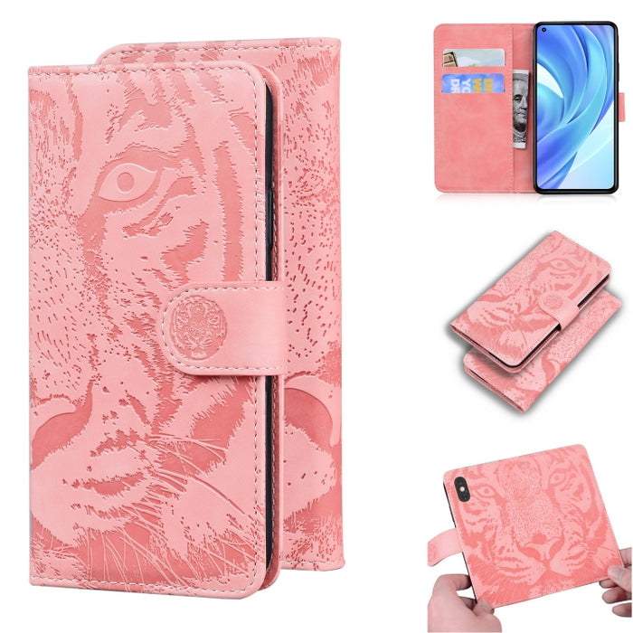 Tiger Embossing Pattern Funda de cuero con tapa horizontal con soporte y ranuras para tarjetas y billetera, For OPPO Realme X7 Pro 5G, For OPPO Reno 5 4G / Reno 5 5G, For OPPO Reno5 K / Find X3 Lite, For OPPO Reno5 Pro 5G                               ...