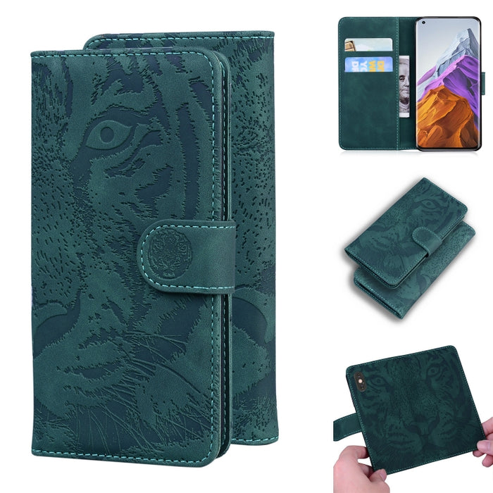 Tiger Embossing Pattern Funda de cuero con tapa horizontal con soporte y ranuras para tarjetas y billetera, For OPPO Realme X7 Pro 5G, For OPPO Reno 5 4G / Reno 5 5G, For OPPO Reno5 K / Find X3 Lite, For OPPO Reno5 Pro 5G                               ...
