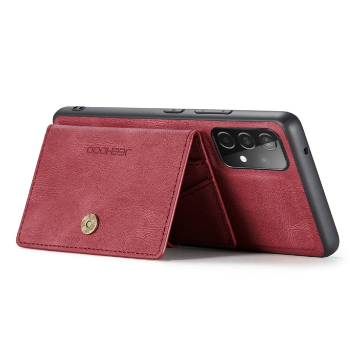 JEEHOOD Estuche protector desmontable magnético retro con billetera y ranura para tarjeta y soporte, For Samsung Galaxy A32 5G, For Samsung Galaxy S20 FE, For Samsung Galaxy S20, For Samsung Galaxy S20+, For Samsung Galaxy S20 Ultra 5G                 ...