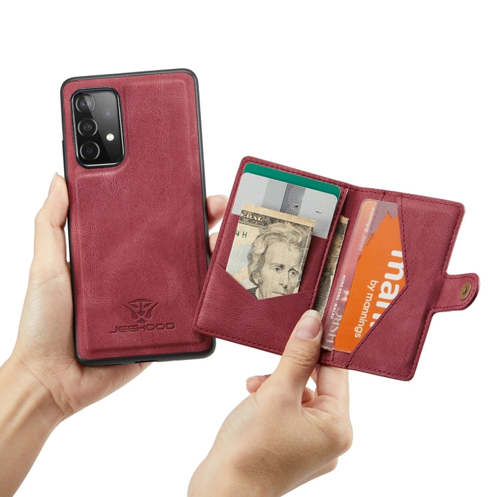 JEEHOOD Estuche protector desmontable magnético retro con billetera y ranura para tarjeta y soporte, For Samsung Galaxy A32 5G, For Samsung Galaxy S20 FE, For Samsung Galaxy S20, For Samsung Galaxy S20+, For Samsung Galaxy S20 Ultra 5G                 ...