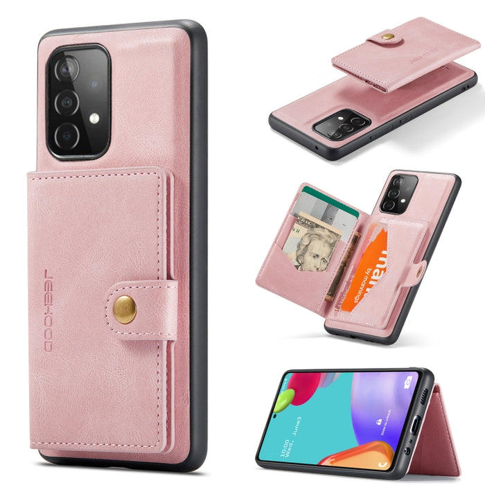 JEEHOOD Estuche protector desmontable magnético retro con billetera y ranura para tarjeta y soporte, For Samsung Galaxy A32 5G, For Samsung Galaxy S20 FE, For Samsung Galaxy S20, For Samsung Galaxy S20+, For Samsung Galaxy S20 Ultra 5G                 ...