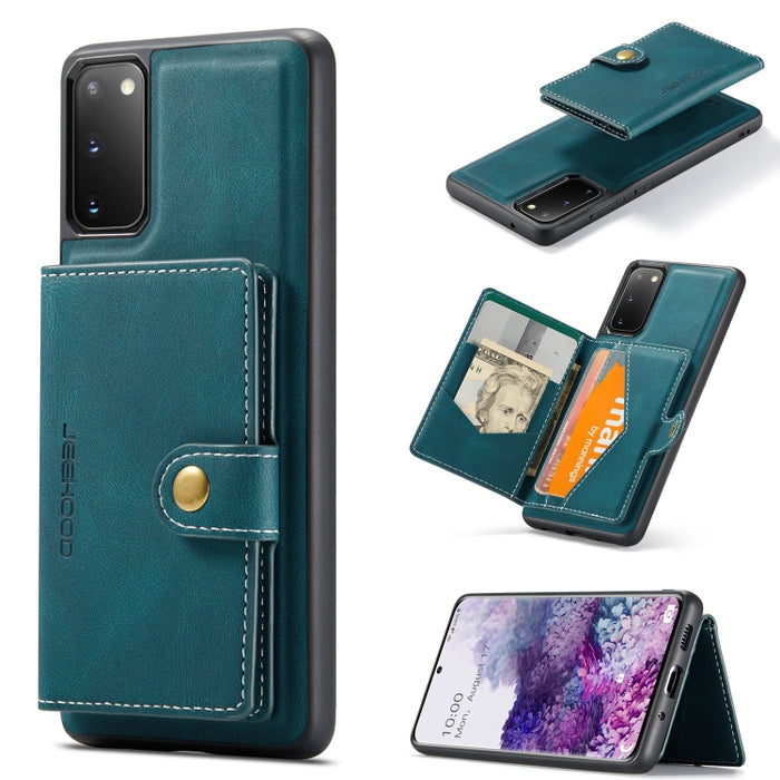 JEEHOOD Estuche protector desmontable magnético retro con billetera y ranura para tarjeta y soporte, For Samsung Galaxy A32 5G, For Samsung Galaxy S20 FE, For Samsung Galaxy S20, For Samsung Galaxy S20+, For Samsung Galaxy S20 Ultra 5G                 ...