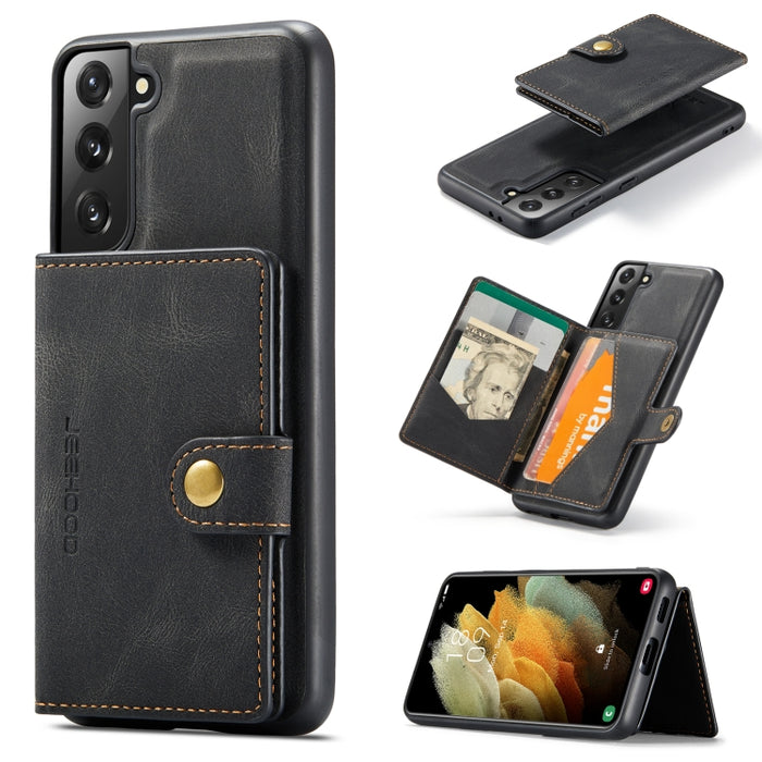 JEEHOOD Estuche protector desmontable magnético retro con billetera y ranura para tarjeta y soporte, For Samsung Galaxy A32 5G, For Samsung Galaxy S20 FE, For Samsung Galaxy S20, For Samsung Galaxy S20+, For Samsung Galaxy S20 Ultra 5G                 ...