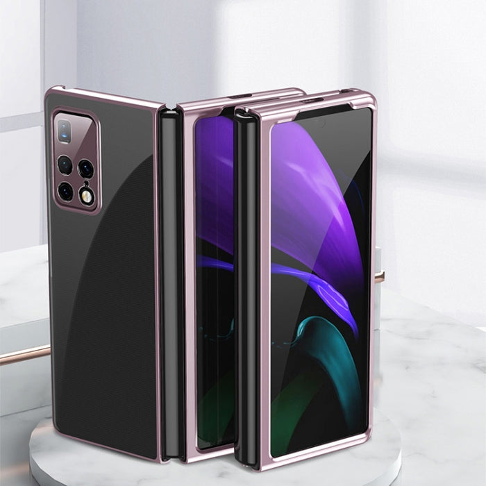 Estuche plegable transparente electrochapado ultrafino, For Huawei Mate X2, For Xiaomi Mi Mix Fold