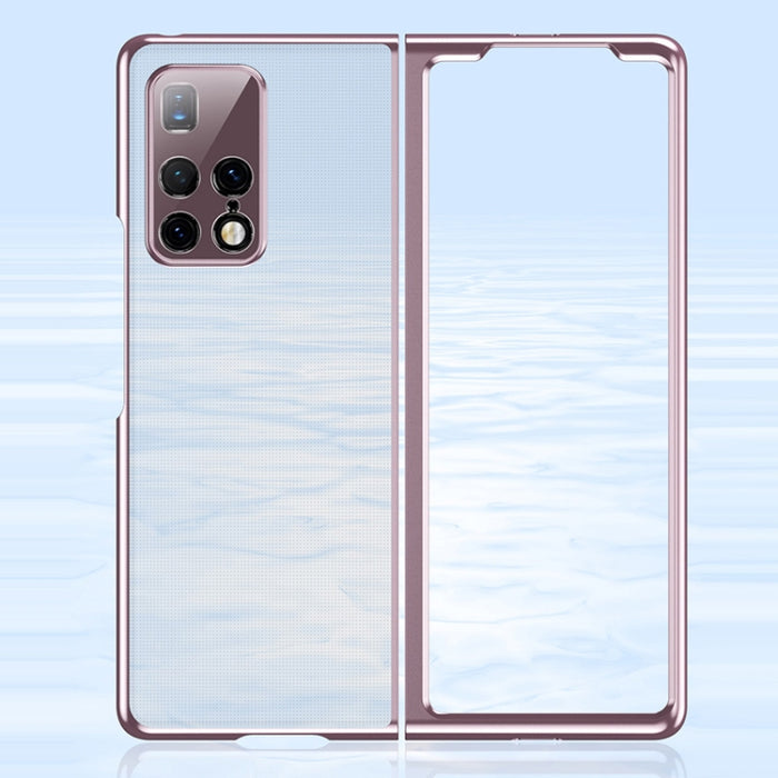 Estuche plegable transparente electrochapado ultrafino, For Huawei Mate X2, For Xiaomi Mi Mix Fold