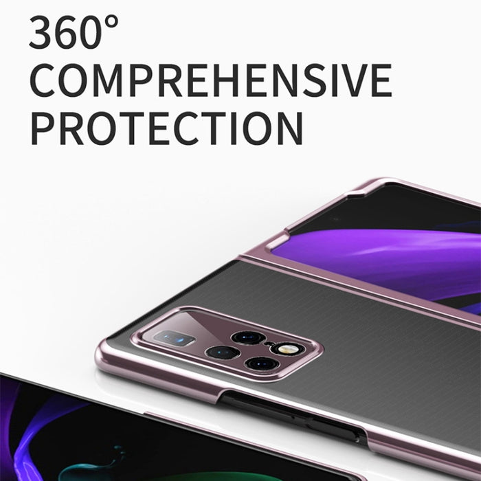 Estuche plegable transparente electrochapado ultrafino, For Huawei Mate X2, For Xiaomi Mi Mix Fold