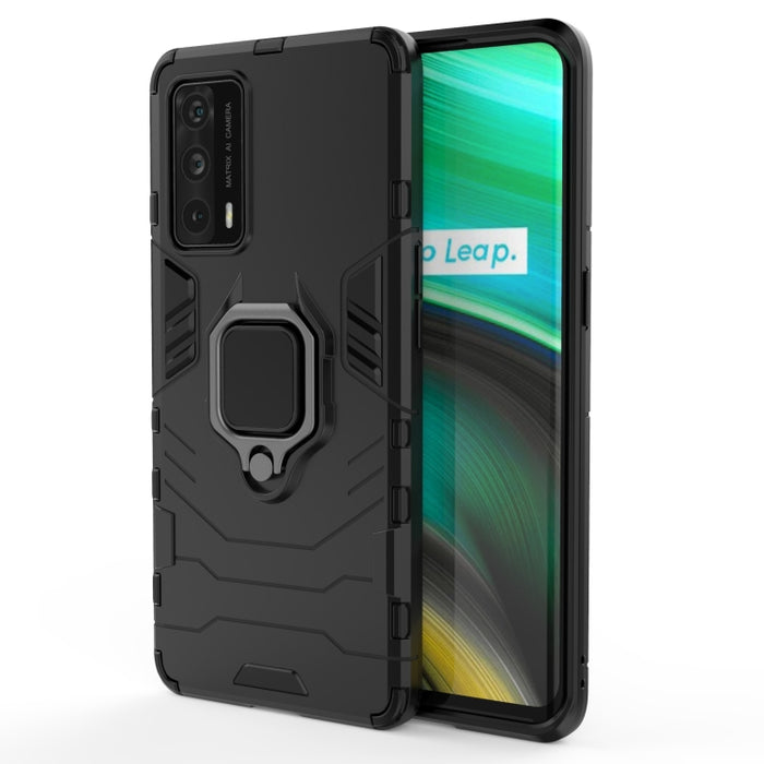 Funda protectora de PC + TPU a prueba de golpes con soporte de anillo magnético, For OPPO Realme X7 Pro Ultra, For Xiaomi Redmi K40 Gaming, For Honor Play 5T