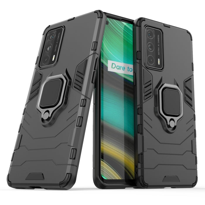 Funda protectora de PC + TPU a prueba de golpes con soporte de anillo magnético, For OPPO Realme X7 Pro Ultra, For Xiaomi Redmi K40 Gaming, For Honor Play 5T