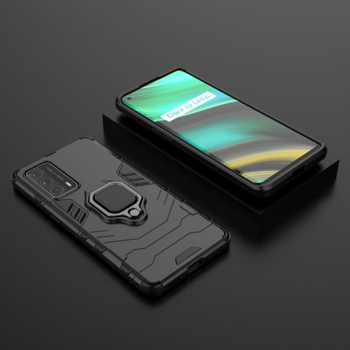 Funda protectora de PC + TPU a prueba de golpes con soporte de anillo magnético, For OPPO Realme X7 Pro Ultra, For Xiaomi Redmi K40 Gaming, For Honor Play 5T