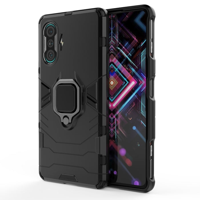 Funda protectora de PC + TPU a prueba de golpes con soporte de anillo magnético, For OPPO Realme X7 Pro Ultra, For Xiaomi Redmi K40 Gaming, For Honor Play 5T