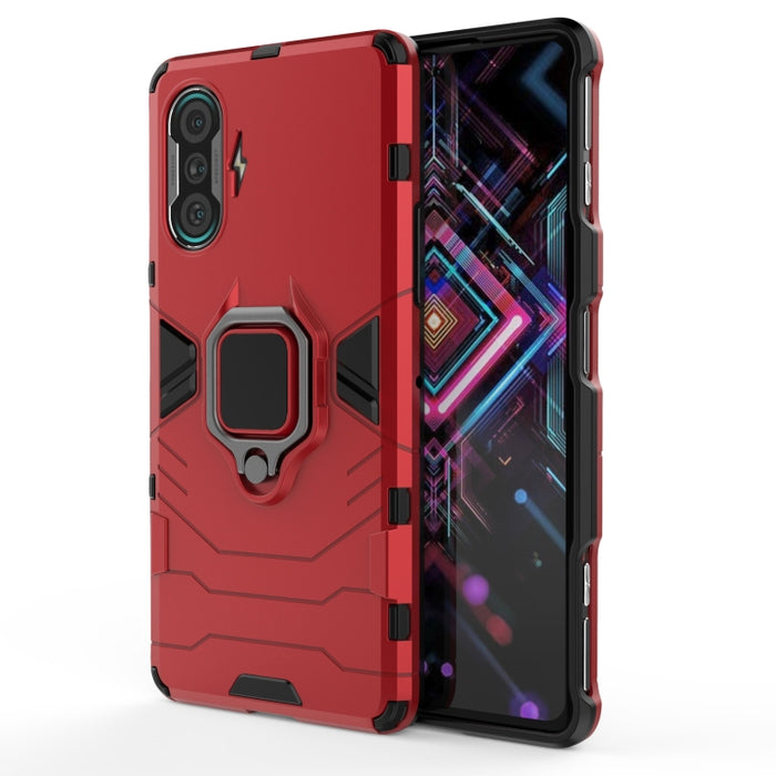 Funda protectora de PC + TPU a prueba de golpes con soporte de anillo magnético, For OPPO Realme X7 Pro Ultra, For Xiaomi Redmi K40 Gaming, For Honor Play 5T