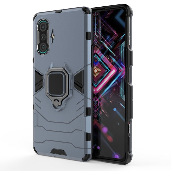Funda protectora de PC + TPU a prueba de golpes con soporte de anillo magnético, For OPPO Realme X7 Pro Ultra, For Xiaomi Redmi K40 Gaming, For Honor Play 5T