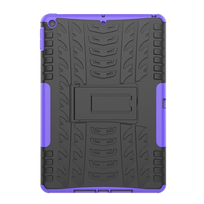 Tire Texture TPU + PC Estuche a prueba de golpes con soporte, For iPad 10.2