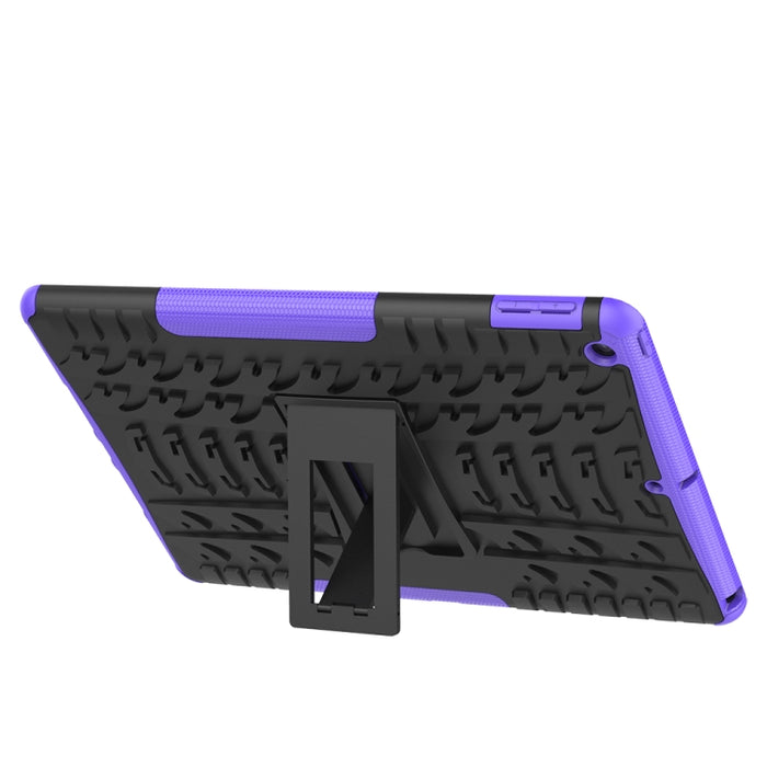 Tire Texture TPU + PC Estuche a prueba de golpes con soporte, For iPad 10.2