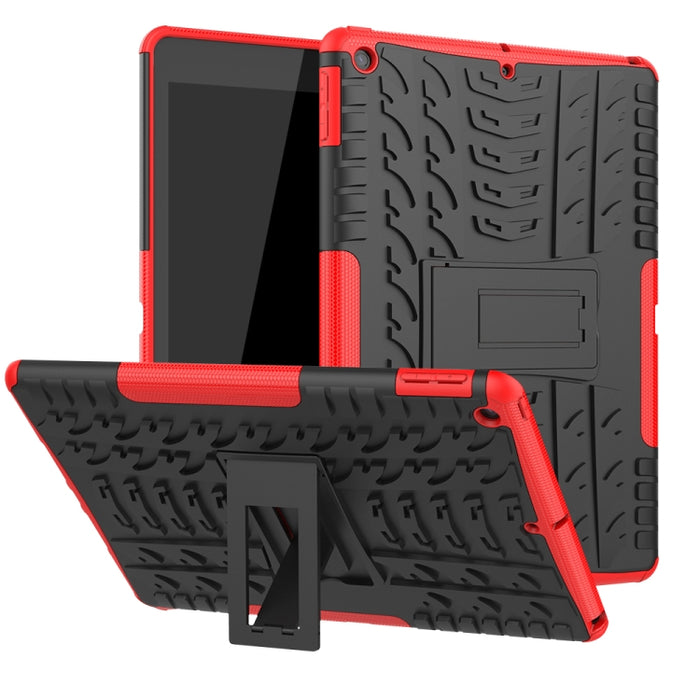 Tire Texture TPU + PC Estuche a prueba de golpes con soporte, For iPad 10.2