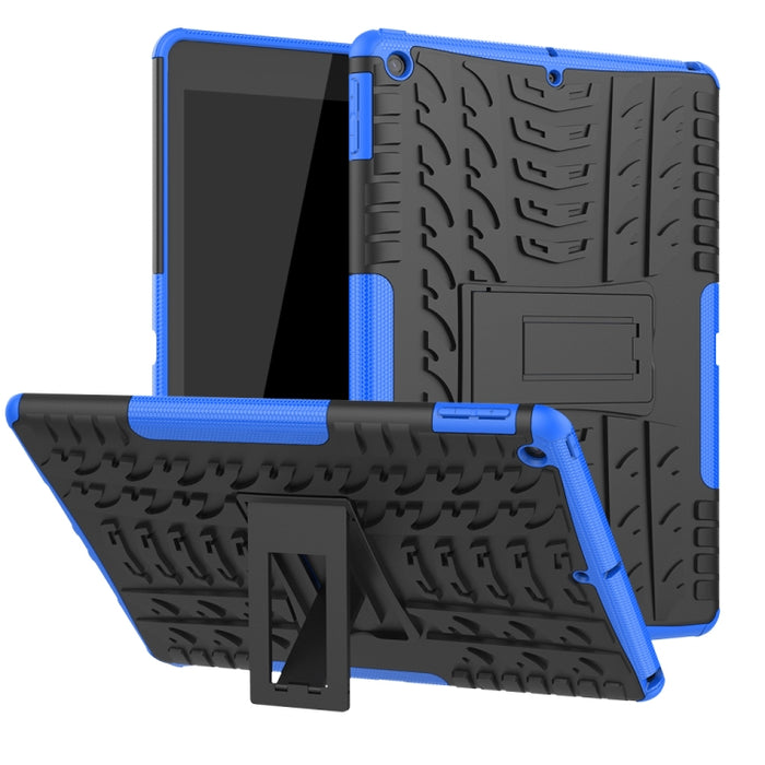 Tire Texture TPU + PC Estuche a prueba de golpes con soporte, For iPad 10.2