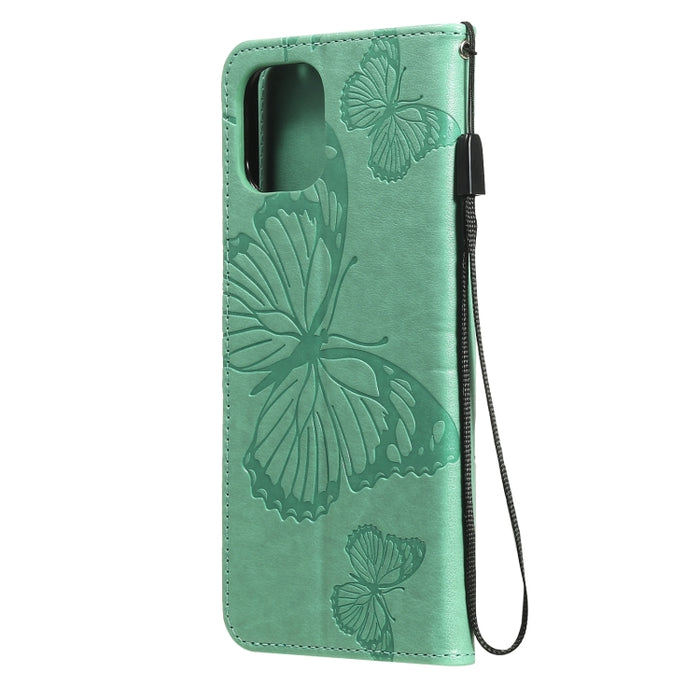 Estuche de cuero de PU con tapa horizontal con patrón de mariposa estampado prensado con soporte y ranuras para tarjetas y billetera y cordón, For Xiaomi Mi 11 Lite, For Xiaomi Mi 11 Pro