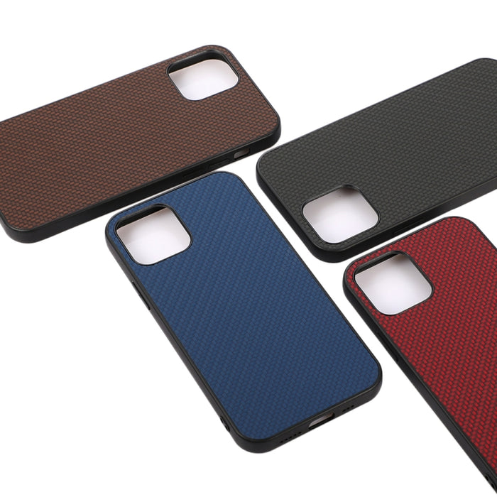 Funda protectora de fibra de carbono PU + PC + TPU Shockprof