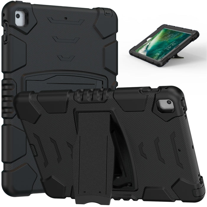 Marco de pantalla de protección de 3 capas + PC + Estuche combinado de silicona a prueba de golpes con soporte, For iPad 9.7 (2018) / (2017) / Air 2 / Pro 9.7, For iPad 10.2 2021 / 2020 / 2019, For iPad Pro 10.5 (2019) / (2017)
