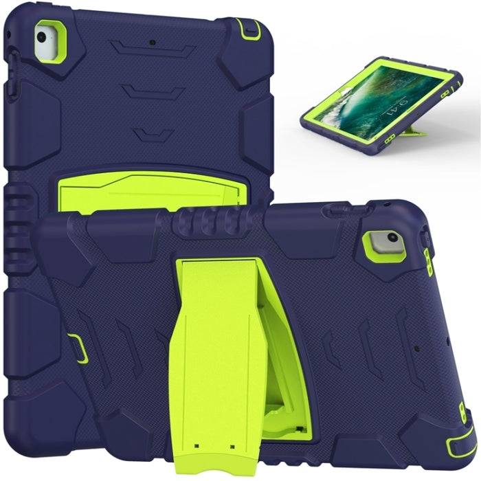 Marco de pantalla de protección de 3 capas + PC + Estuche combinado de silicona a prueba de golpes con soporte, For iPad 9.7 (2018) / (2017) / Air 2 / Pro 9.7, For iPad 10.2 2021 / 2020 / 2019, For iPad Pro 10.5 (2019) / (2017)