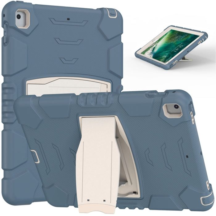 Marco de pantalla de protección de 3 capas + PC + Estuche combinado de silicona a prueba de golpes con soporte, For iPad 9.7 (2018) / (2017) / Air 2 / Pro 9.7, For iPad 10.2 2021 / 2020 / 2019, For iPad Pro 10.5 (2019) / (2017)