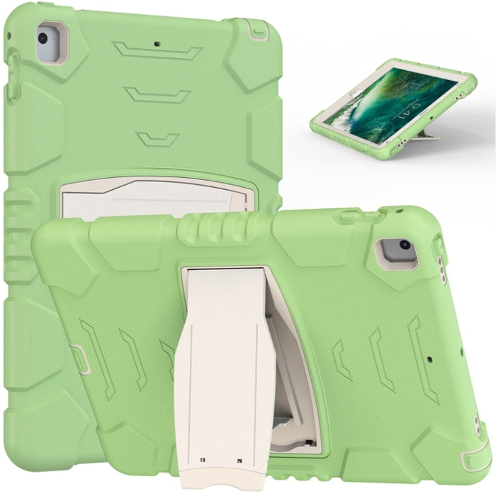 Marco de pantalla de protección de 3 capas + PC + Estuche combinado de silicona a prueba de golpes con soporte, For iPad 9.7 (2018) / (2017) / Air 2 / Pro 9.7, For iPad 10.2 2021 / 2020 / 2019, For iPad Pro 10.5 (2019) / (2017)