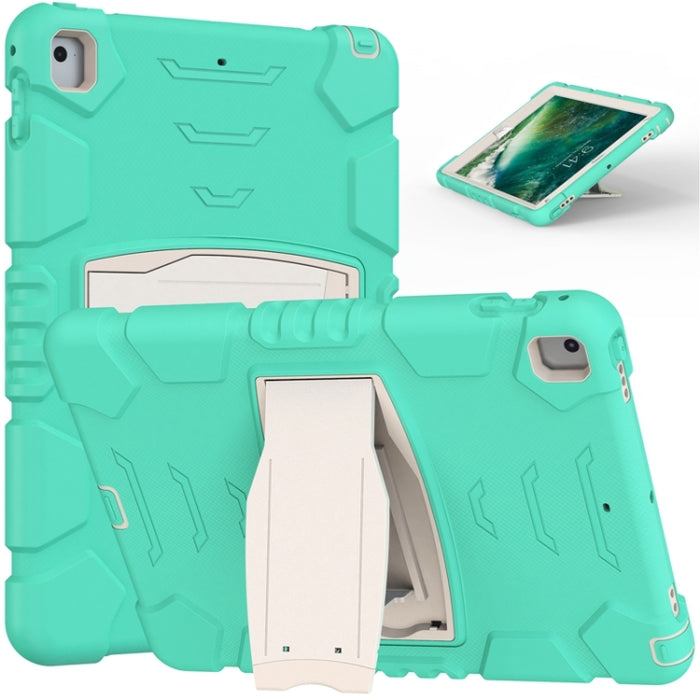 Marco de pantalla de protección de 3 capas + PC + Estuche combinado de silicona a prueba de golpes con soporte, For iPad 9.7 (2018) / (2017) / Air 2 / Pro 9.7, For iPad 10.2 2021 / 2020 / 2019, For iPad Pro 10.5 (2019) / (2017)