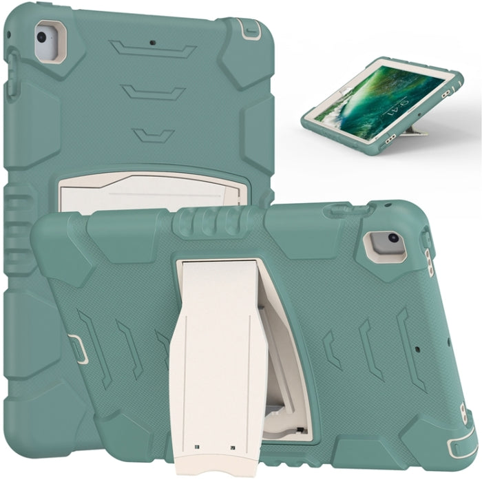 Marco de pantalla de protección de 3 capas + PC + Estuche combinado de silicona a prueba de golpes con soporte, For iPad 9.7 (2018) / (2017) / Air 2 / Pro 9.7, For iPad 10.2 2021 / 2020 / 2019, For iPad Pro 10.5 (2019) / (2017)