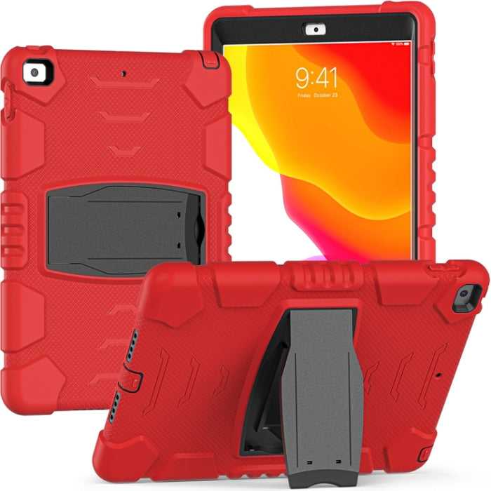 Marco de pantalla de protección de 3 capas + PC + Estuche combinado de silicona a prueba de golpes con soporte, For iPad 9.7 (2018) / (2017) / Air 2 / Pro 9.7, For iPad 10.2 2021 / 2020 / 2019, For iPad Pro 10.5 (2019) / (2017)