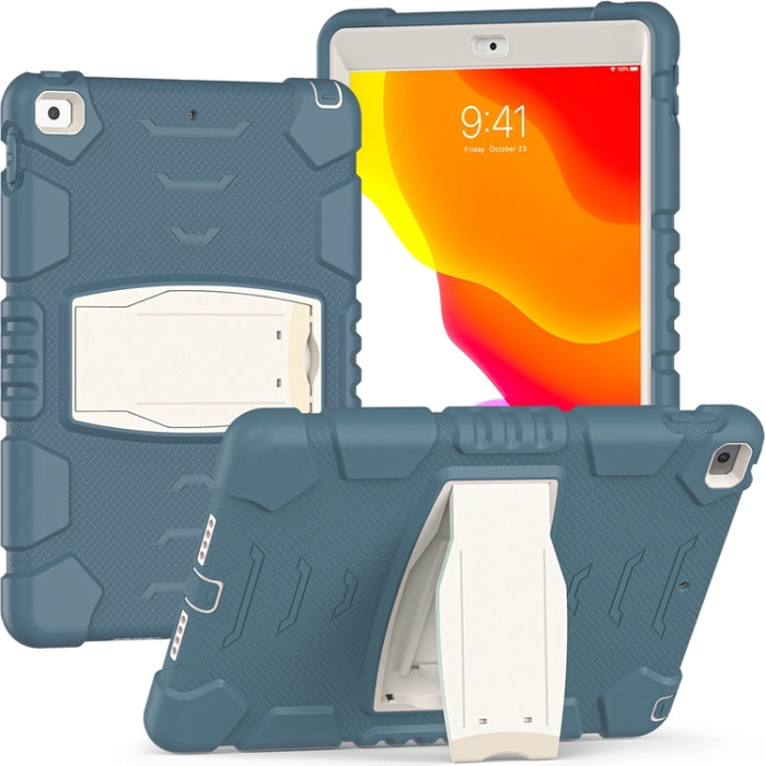 Marco de pantalla de protección de 3 capas + PC + Estuche combinado de silicona a prueba de golpes con soporte, For iPad 9.7 (2018) / (2017) / Air 2 / Pro 9.7, For iPad 10.2 2021 / 2020 / 2019, For iPad Pro 10.5 (2019) / (2017)
