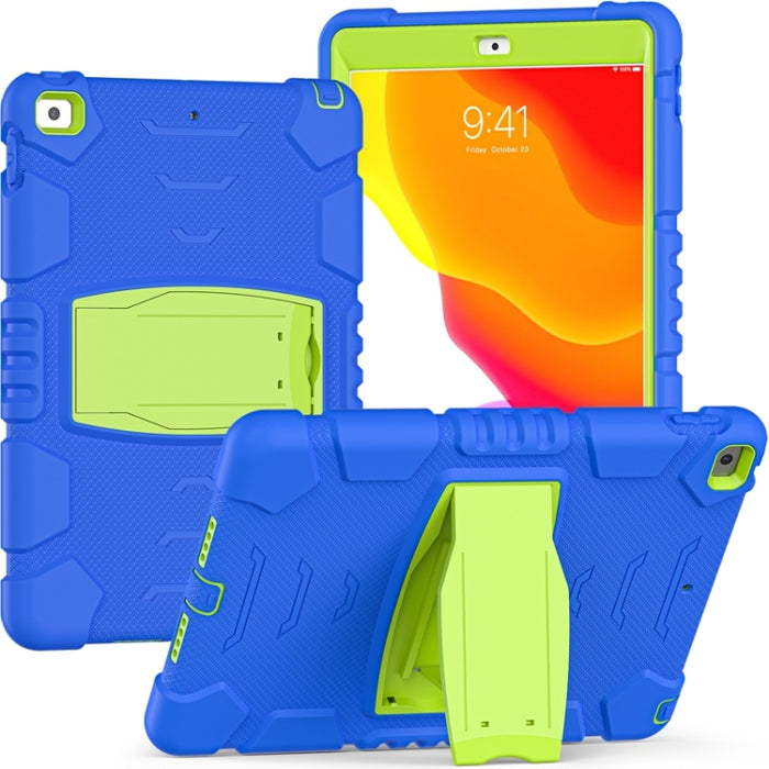 Marco de pantalla de protección de 3 capas + PC + Estuche combinado de silicona a prueba de golpes con soporte, For iPad 9.7 (2018) / (2017) / Air 2 / Pro 9.7, For iPad 10.2 2021 / 2020 / 2019, For iPad Pro 10.5 (2019) / (2017)