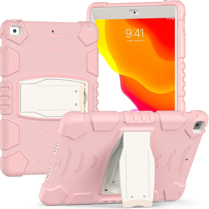 Marco de pantalla de protección de 3 capas + PC + Estuche combinado de silicona a prueba de golpes con soporte, For iPad 9.7 (2018) / (2017) / Air 2 / Pro 9.7, For iPad 10.2 2021 / 2020 / 2019, For iPad Pro 10.5 (2019) / (2017)