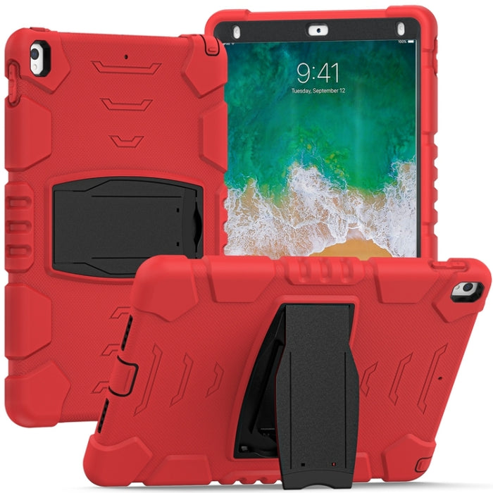 Marco de pantalla de protección de 3 capas + PC + Estuche combinado de silicona a prueba de golpes con soporte, For iPad 9.7 (2018) / (2017) / Air 2 / Pro 9.7, For iPad 10.2 2021 / 2020 / 2019, For iPad Pro 10.5 (2019) / (2017)