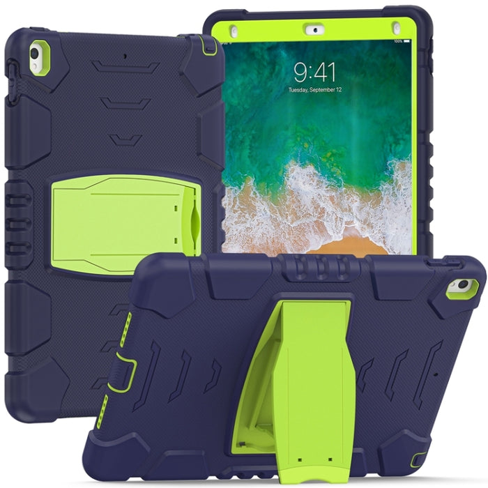 Marco de pantalla de protección de 3 capas + PC + Estuche combinado de silicona a prueba de golpes con soporte, For iPad 9.7 (2018) / (2017) / Air 2 / Pro 9.7, For iPad 10.2 2021 / 2020 / 2019, For iPad Pro 10.5 (2019) / (2017)