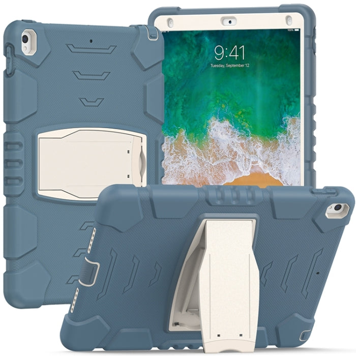 Marco de pantalla de protección de 3 capas + PC + Estuche combinado de silicona a prueba de golpes con soporte, For iPad 9.7 (2018) / (2017) / Air 2 / Pro 9.7, For iPad 10.2 2021 / 2020 / 2019, For iPad Pro 10.5 (2019) / (2017)