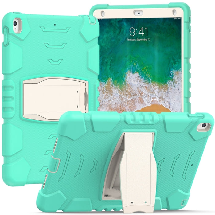 Marco de pantalla de protección de 3 capas + PC + Estuche combinado de silicona a prueba de golpes con soporte, For iPad 9.7 (2018) / (2017) / Air 2 / Pro 9.7, For iPad 10.2 2021 / 2020 / 2019, For iPad Pro 10.5 (2019) / (2017)