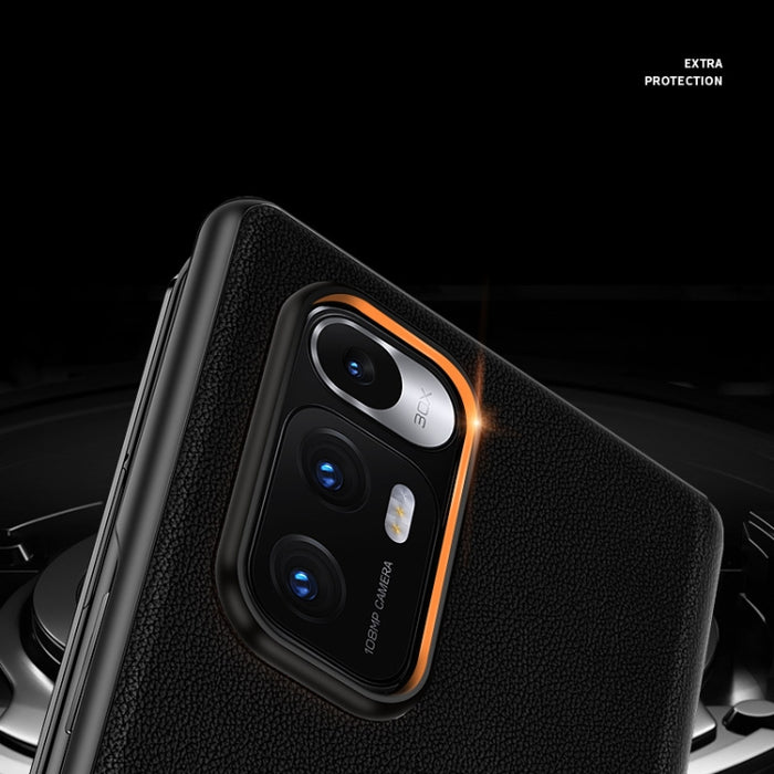 Estuche plegable de piel de vaca mate de primera capa, For Xiaomi Mi Mix Fold