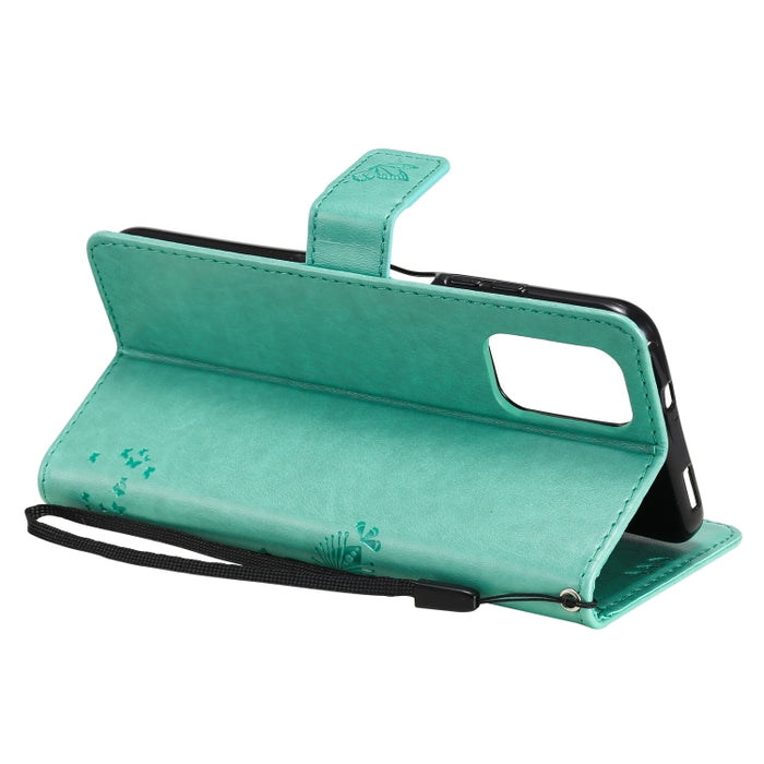 Estuche de cuero de PU con tapa horizontal con estampado prensado de patrón de árbol y gato con soporte y ranuras para tarjetas y billetera y cordón, For Xiaomi Redmi Note 10 4G, For Xiaomi Redmi Note 10 Pro, For Samsung Galaxy A32 4G                  ...