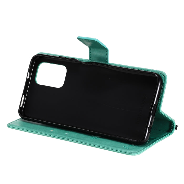 Estuche de cuero de PU con tapa horizontal con estampado prensado de patrón de árbol y gato con soporte y ranuras para tarjetas y billetera y cordón, For Xiaomi Redmi Note 10 4G, For Xiaomi Redmi Note 10 Pro, For Samsung Galaxy A32 4G                  ...