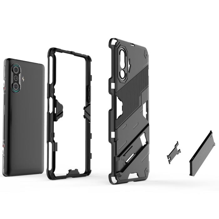 Punk Armor 2 en 1 PC + TPU Estuche a prueba de golpes con soporte invisible, For Xiaomi Redmi K40 Gaming, For Honor Play 5T, For vivo V21