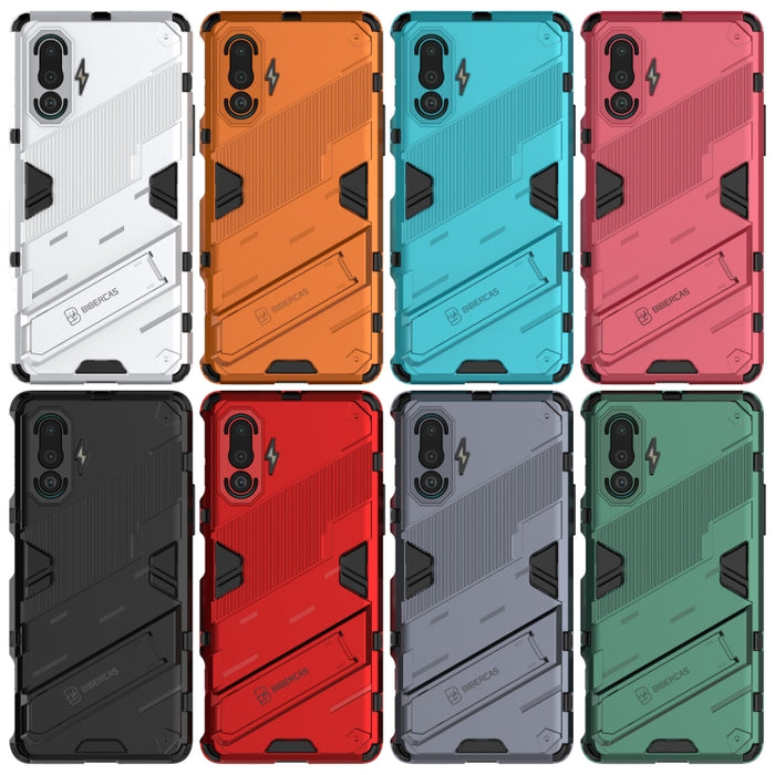 Punk Armor 2 en 1 PC + TPU Estuche a prueba de golpes con soporte invisible, For Xiaomi Redmi K40 Gaming, For Honor Play 5T, For vivo V21