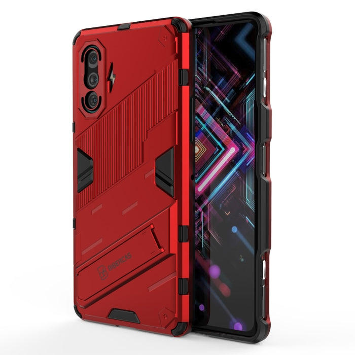 Punk Armor 2 en 1 PC + TPU Estuche a prueba de golpes con soporte invisible, For Xiaomi Redmi K40 Gaming, For Honor Play 5T, For vivo V21