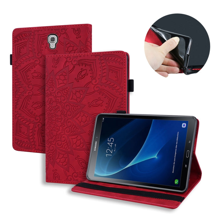 Estuche de cuero en relieve con diseño plegable doble con patrón de becerro con soporte y ranuras para tarjetas y ranura para bolígrafo y banda elástica, For iPad Pro 9.7 inch, For iPad 10.2 2021 / 2020 / 2019, For iPad 4 & 3 & 2                       ...