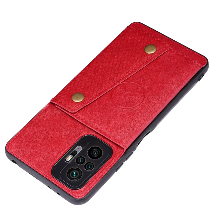 Estuche protector magnético a prueba de golpes con doble hebilla PU + TPU con ranura para tarjeta y soporte, For Xiaomi Redmi Note 10 Pro Max, For Xiaomi Mi 11 Ultra, For Xiaomi Mi 11 Pro, For Xiaomi Mi 11 Lite