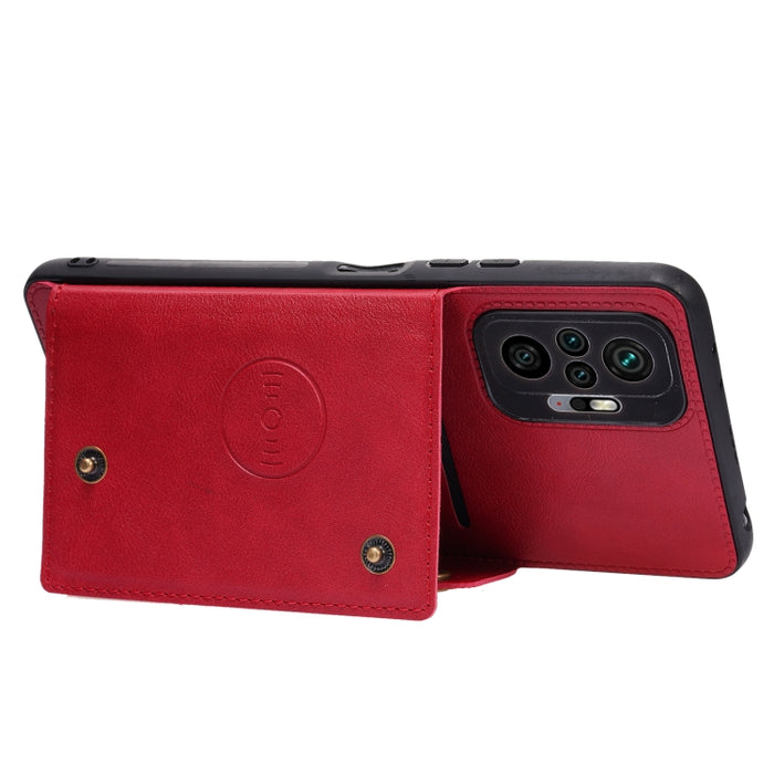 Estuche protector magnético a prueba de golpes con doble hebilla PU + TPU con ranura para tarjeta y soporte, For Xiaomi Redmi Note 10 Pro Max, For Xiaomi Mi 11 Ultra, For Xiaomi Mi 11 Pro, For Xiaomi Mi 11 Lite